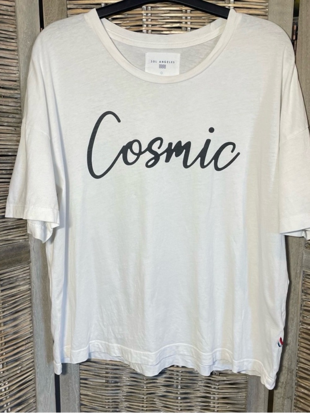 Sol Angeles White 'Cosmic' Short Sleeve Tee